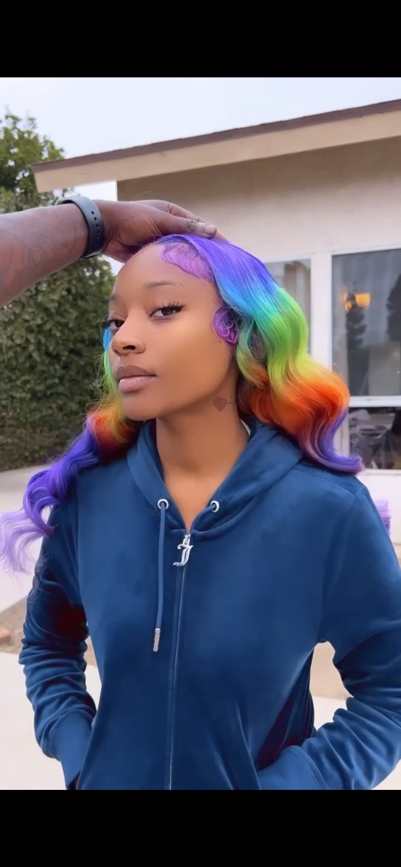 Custom colored wig