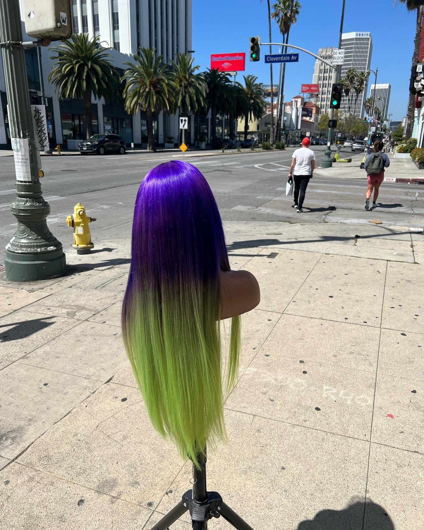 Custom colored wig