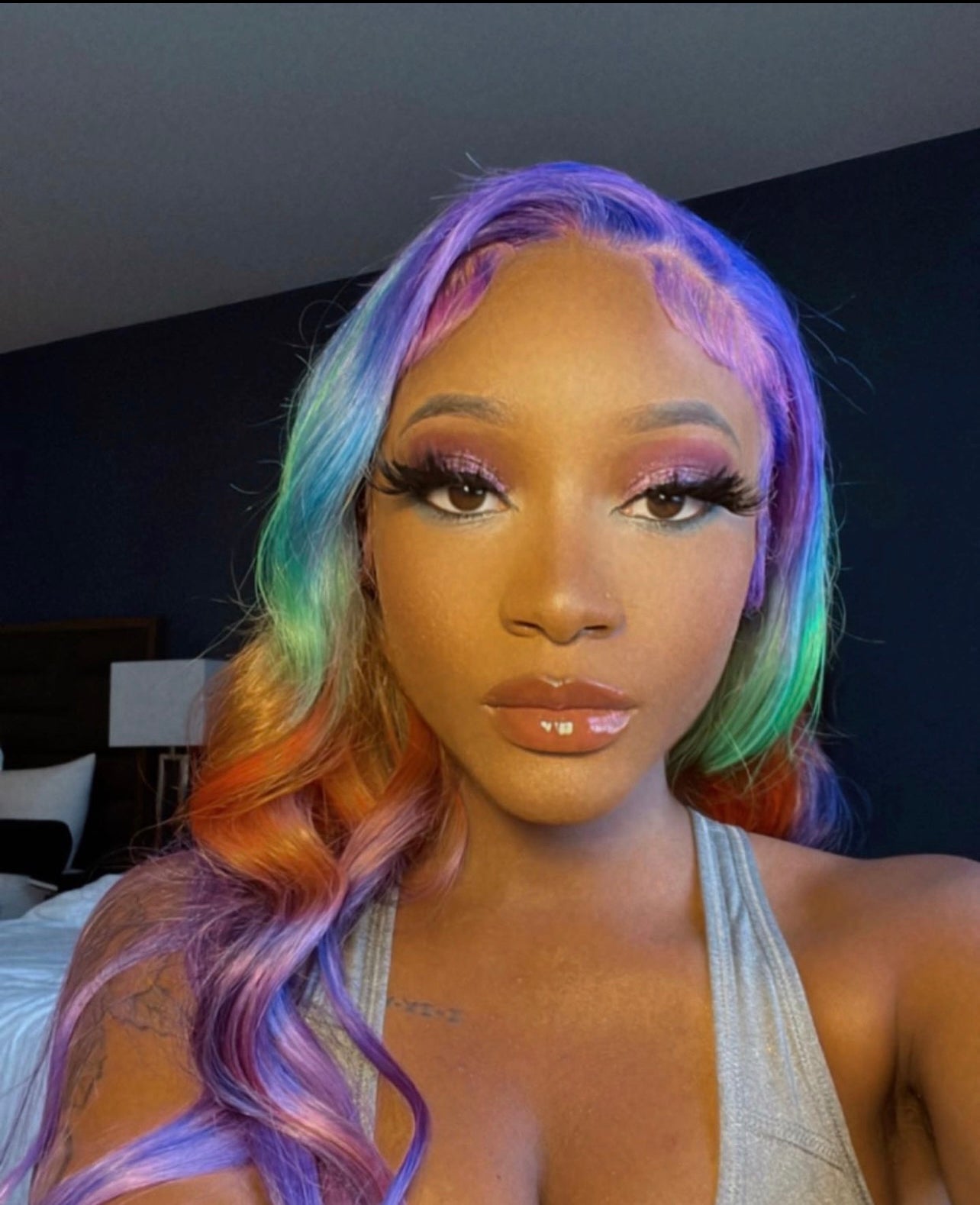 Custom colored wig